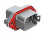DIP Connector featuring grey thermoplastic housing and various terminal options designed for wide temperature applications