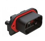 Black Thermoplastic DIP Connector Featuring Various Terminal Types and Operating Temperature Range from Minus 55 to Plus 125 Degrees Celsius